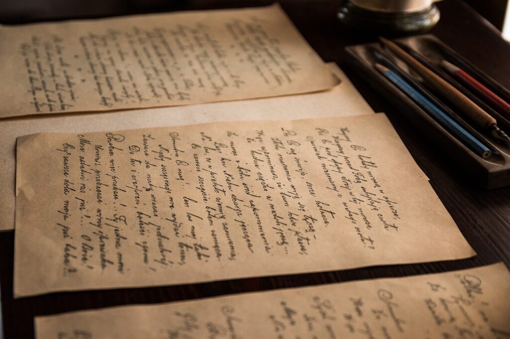 old letters, letters, handwritten